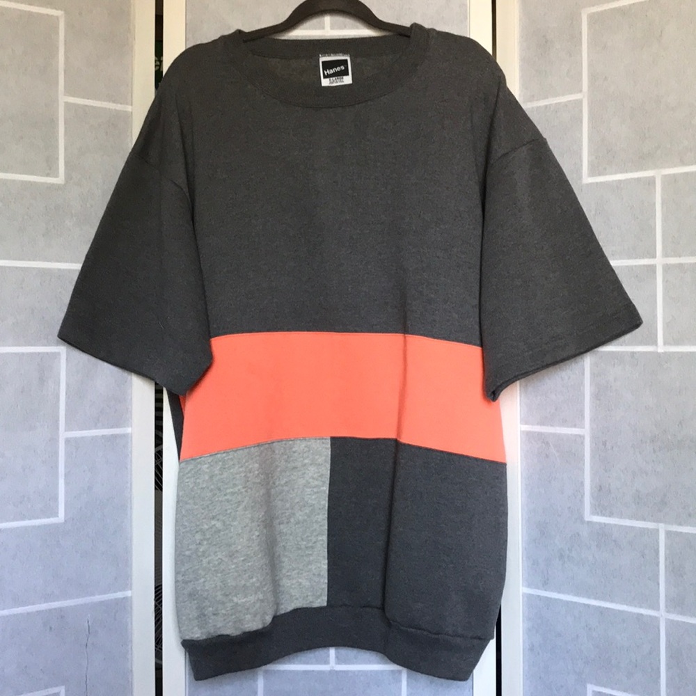 Vintage Retro Colorblock Patchwork Shirt